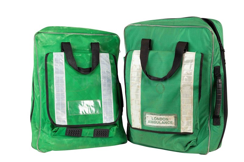 Green Paramedic Bag Dressed